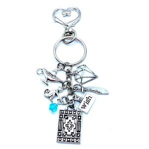Aladdin Keychain Bag Charm Genie Lamp Wish Charms